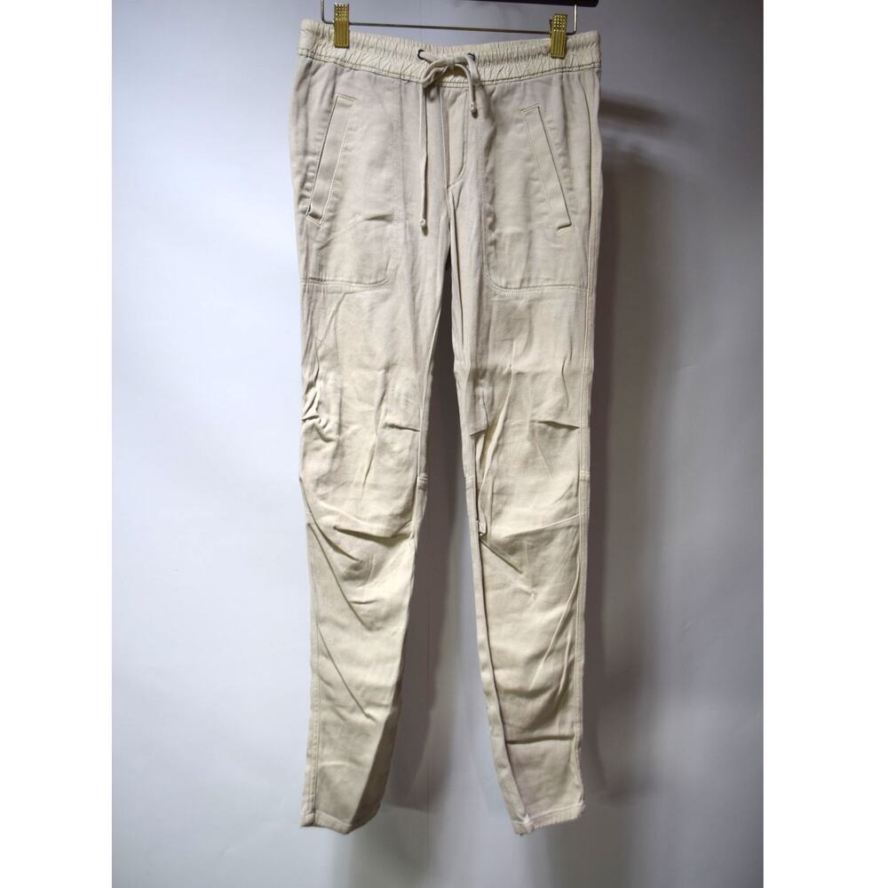 James Perse Standard Cream Drawstring Jogger Sweatpants Women's Size 0
